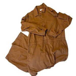 WALLS Master Made Mens Coveralls Size 2XLT Canvas Workwear Mechanic Snap leg